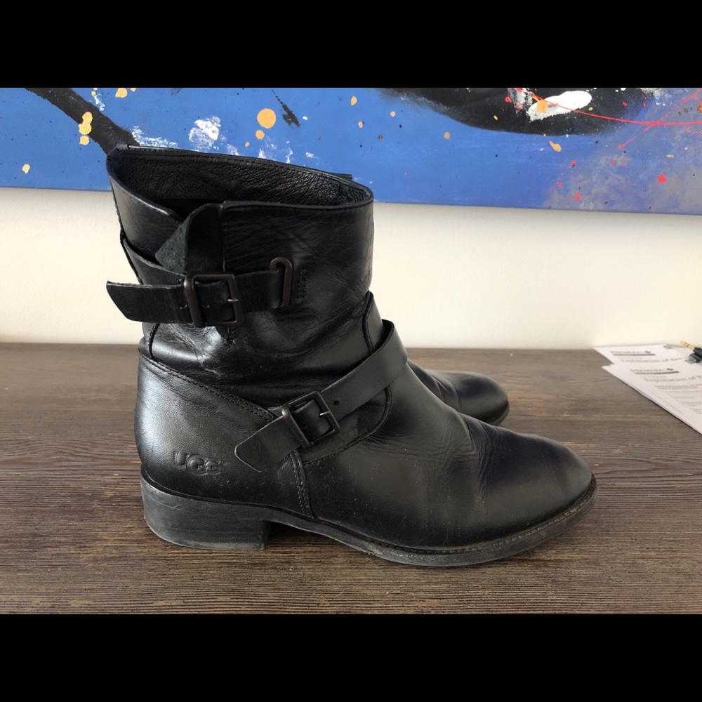 Ugg Black Leather Boots